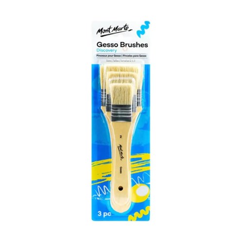MONT MARTE GESSO BRUSHES 3pc Sizes 2-4-6